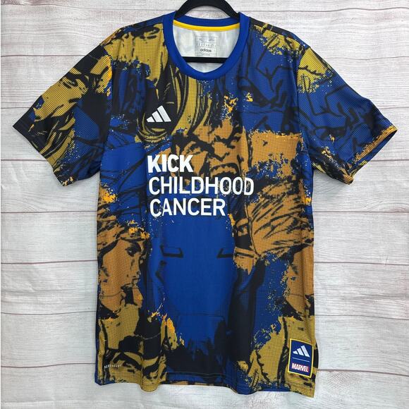 adidas Other - Adidas x Marvel Kick Childhood Cancer MLS Soccer Jersey Mens Size XL (HT3238)
